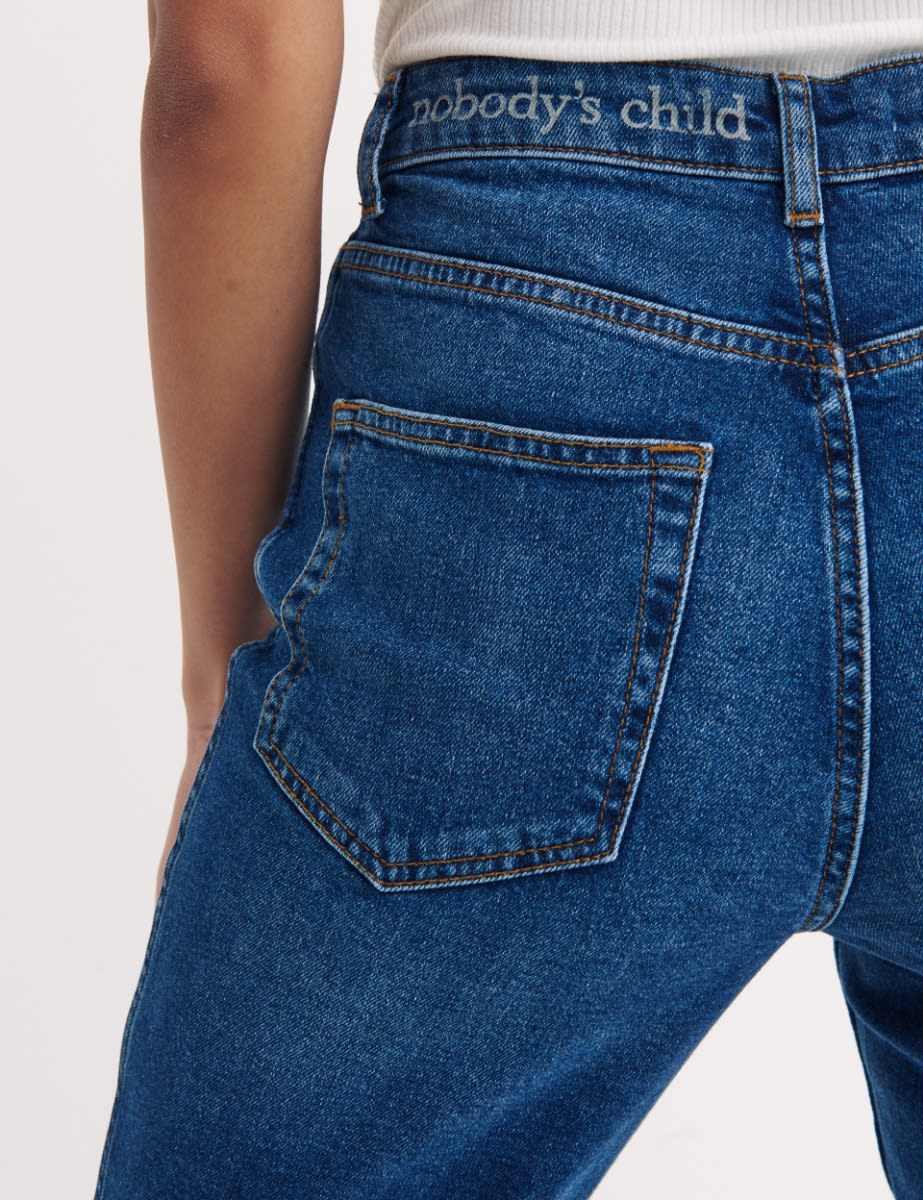 Mid Rise Skinny Jean Dark Mid Wash