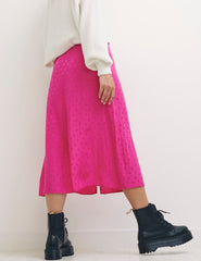 Pink Spot Jaquard Sadie Co-Ord Skirt