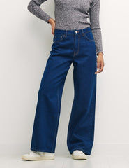 Fearne Cotton Wide Leg High-Rise Jean in Indigo