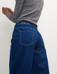 Fearne Cotton Wide Leg High-Rise Jean in Indigo