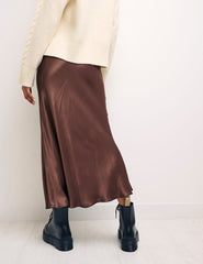 Mila Satin Slip Skirt