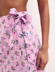 Purple Floral Julietta Sarong