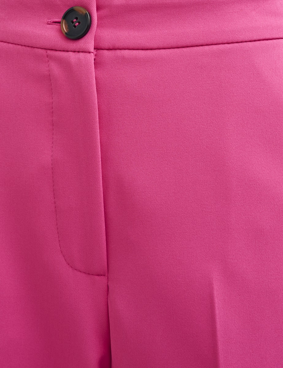 Pink Frankie Kick Flare Trousers