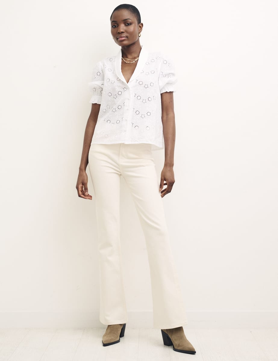 Fearne Cotton Cream Skinny Flare