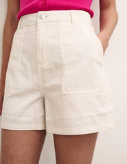 Cream Ujena Utility Shorts
