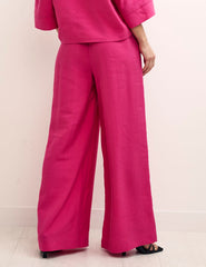 Hot Pink Wide Leg Trousers