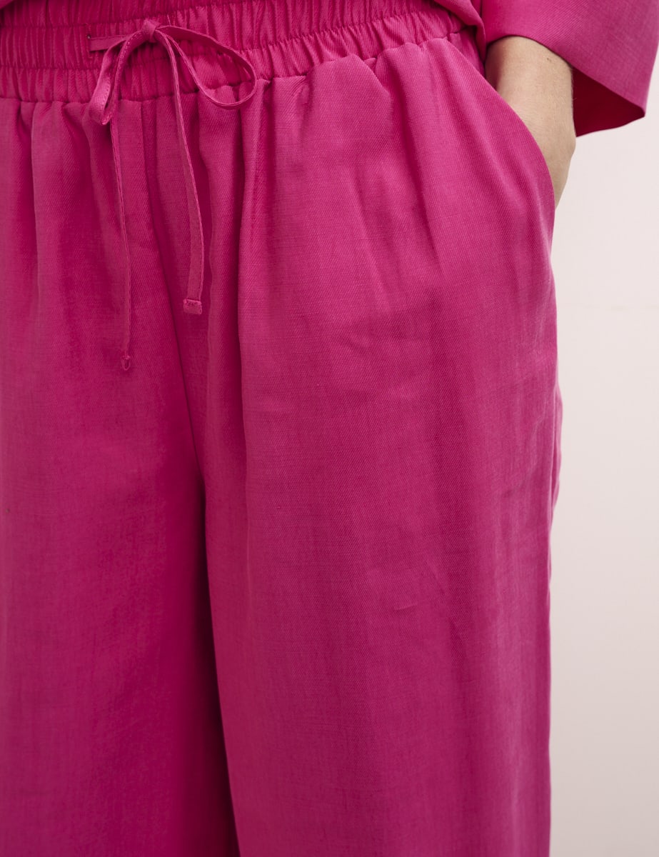 Hot Pink Wide Leg Trousers