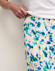 Scattered Spot print Mila Satin Slip Skirt