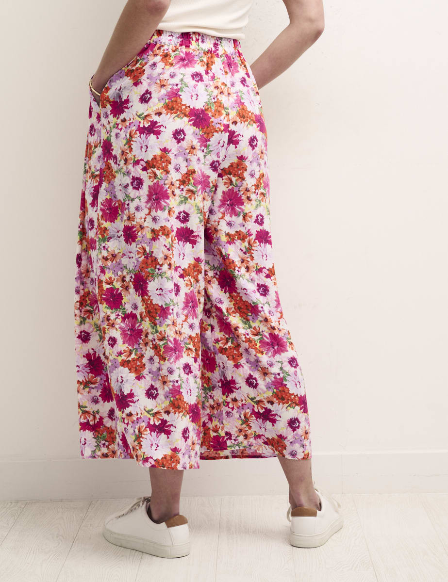 Pink and Orange Big Floral Zeena Trouser