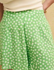 Green Ditsy Floral Flint Shorts