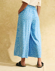 Blue Ditsy Daisy Floral Zeena Trouser
