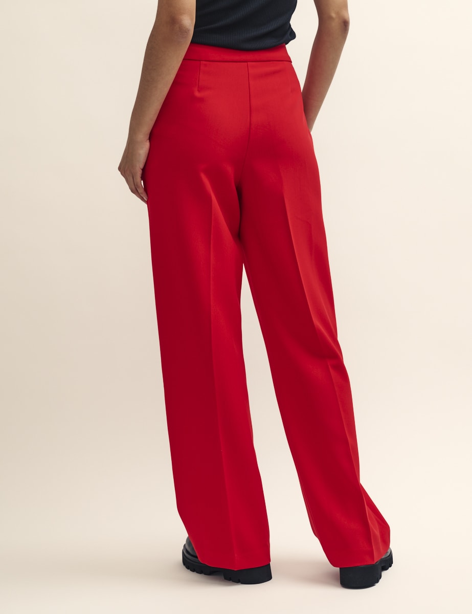 Fearne Cotton Red Tailored Straight Leg Trousers