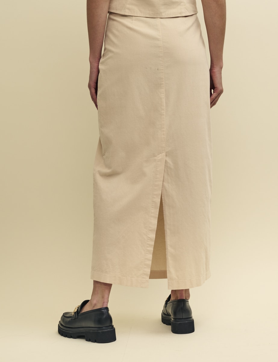 Stone Cord Midaxi Skirt