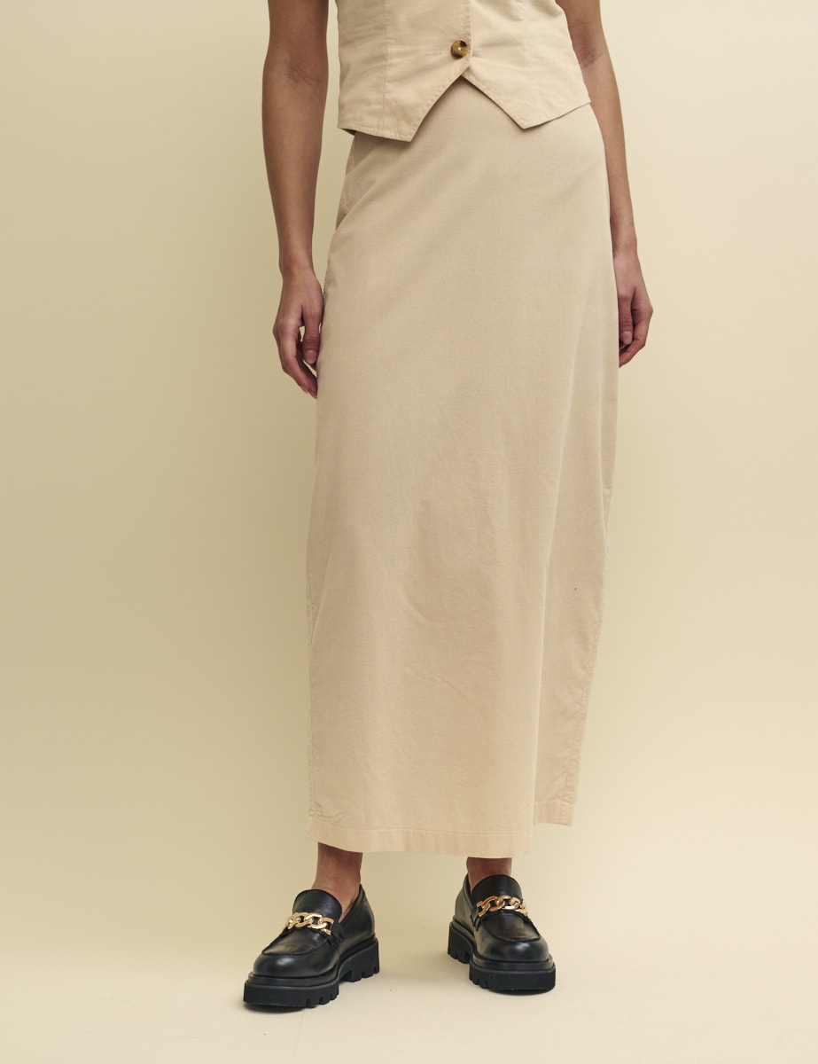 Stone Cord Midaxi Skirt
