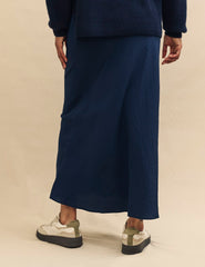 Navy Slip Mila Midaxi Skirt