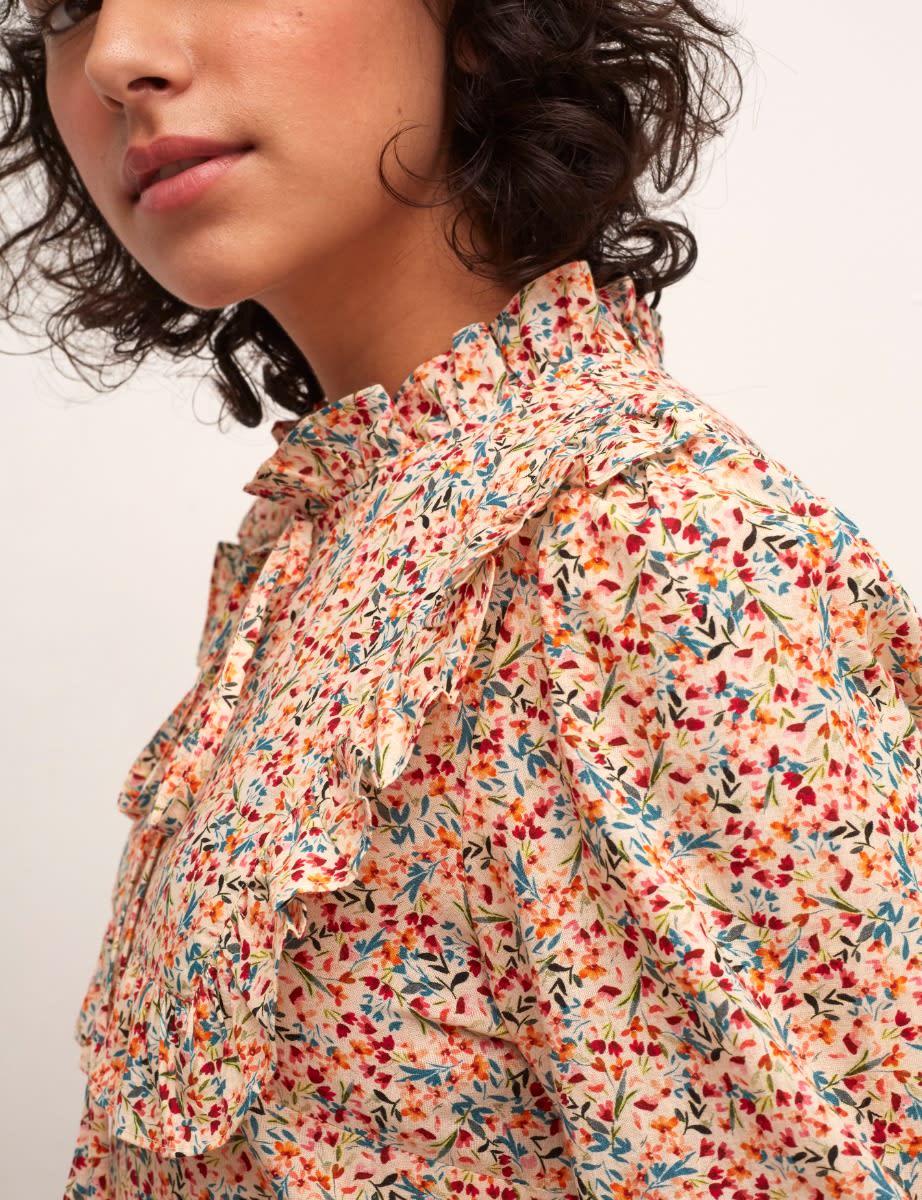 Multi Ditsy Floral Shellie Midi Dress