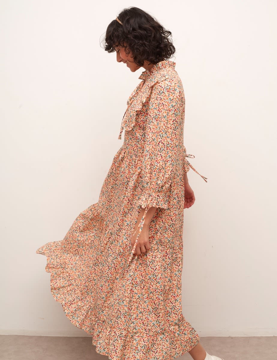 Multi Ditsy Floral Shellie Midi Dress