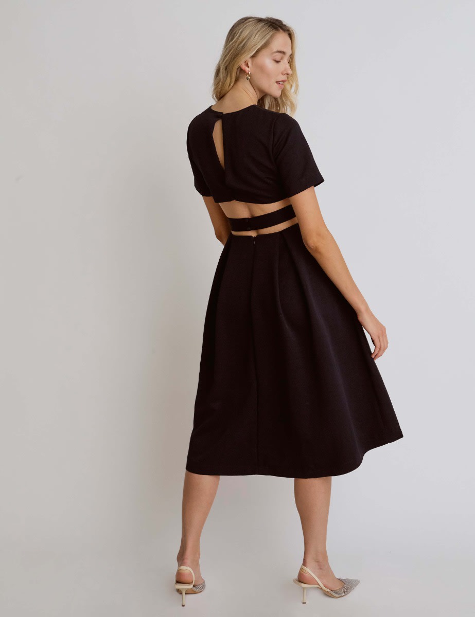 Alice Cut Out Ottoman Midi Dress