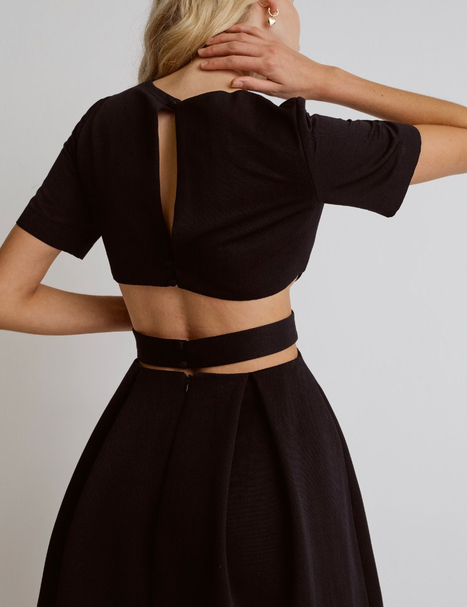 Alice Cut Out Ottoman Midi Dress