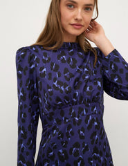 Blue Leopard Sasha Mini Dress