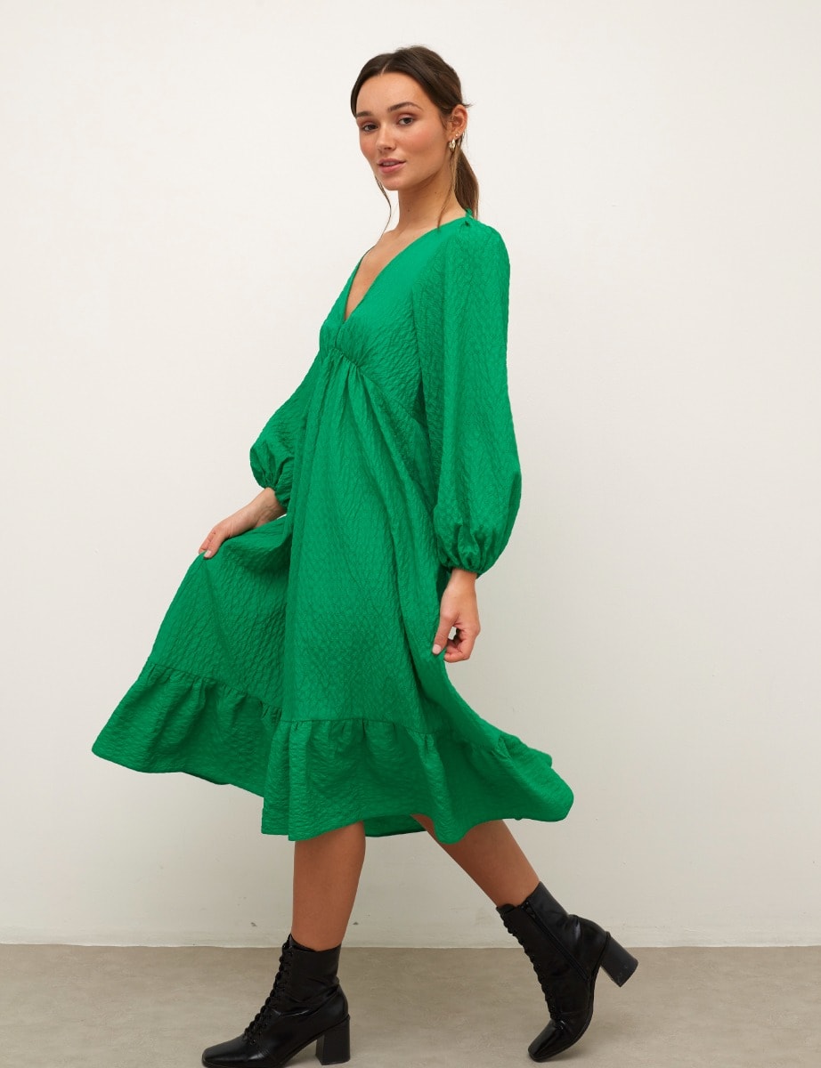 Green Ammie Midi Dress