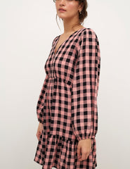 Pink Check Florence Mini Dress