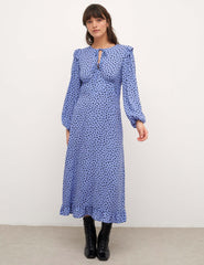 Blue Lila Midi Dress