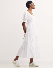 White Hannah Midi Dress