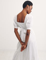 White Hannah Midi Dress