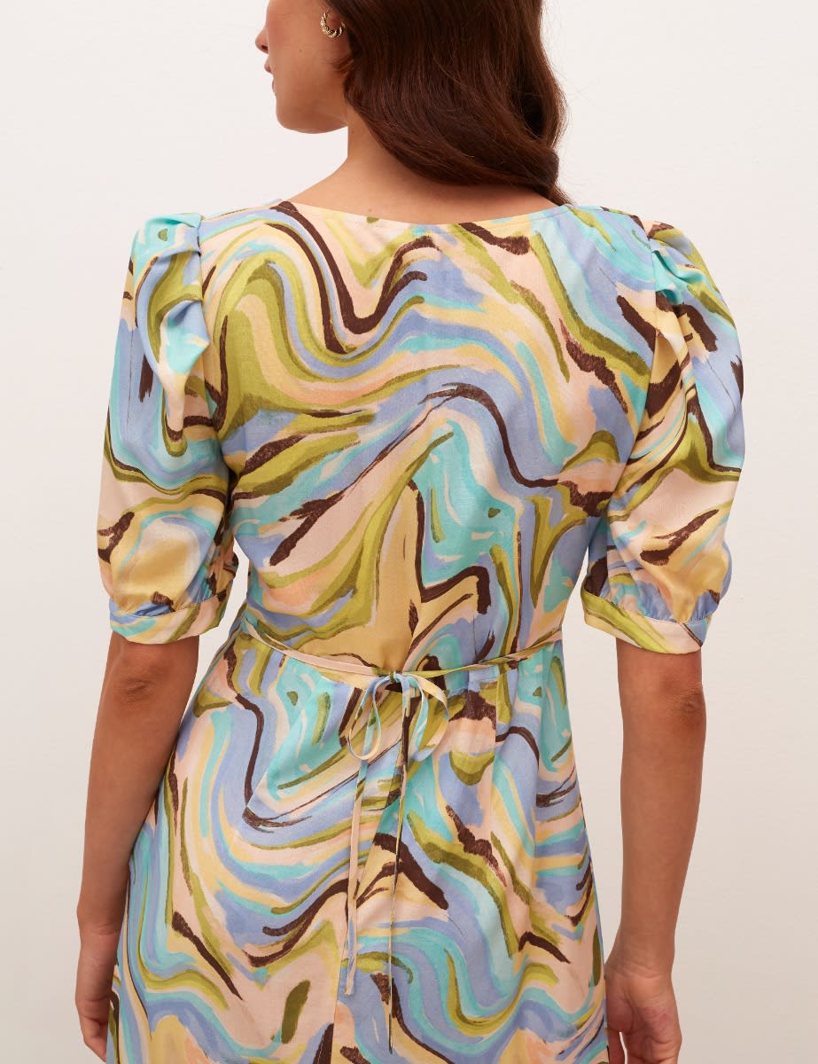 Multi Retro Rosie Midi Dress