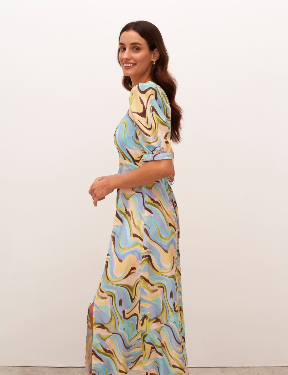 Multi Retro Rosie Midi Dress