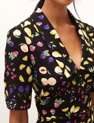 Black Daisy Mini Dress