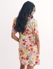 Multi Big Floral Alexa Mini Dress