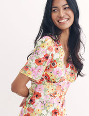 Multi Big Floral Alexa Mini Dress