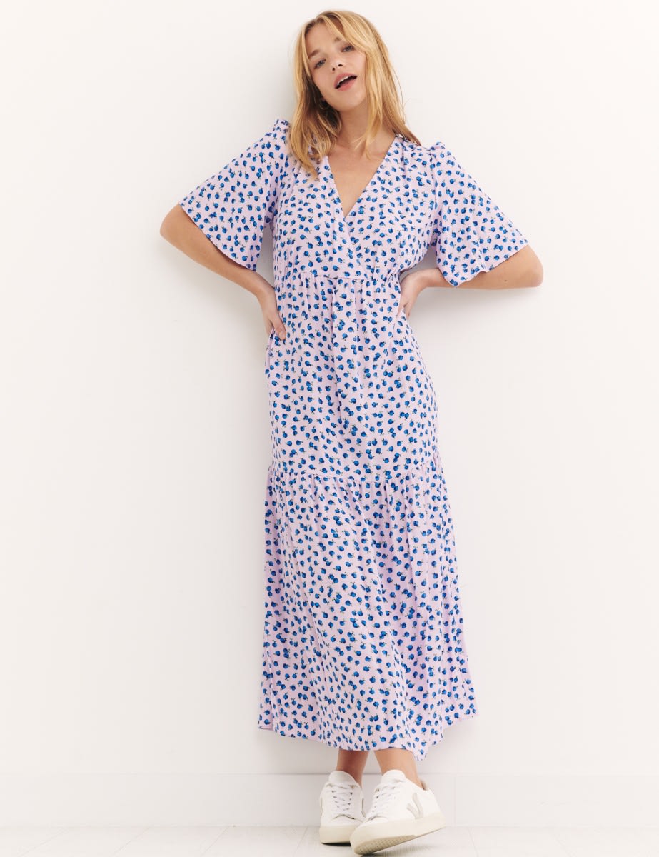 Lilac Clementine Midi Dress