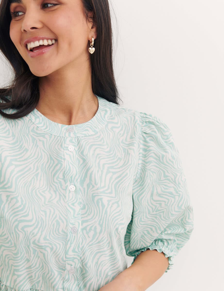 Green Animal Print Khloe Mini Dress