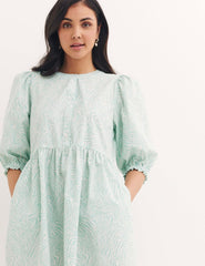 Green Animal Print Khloe Mini Dress