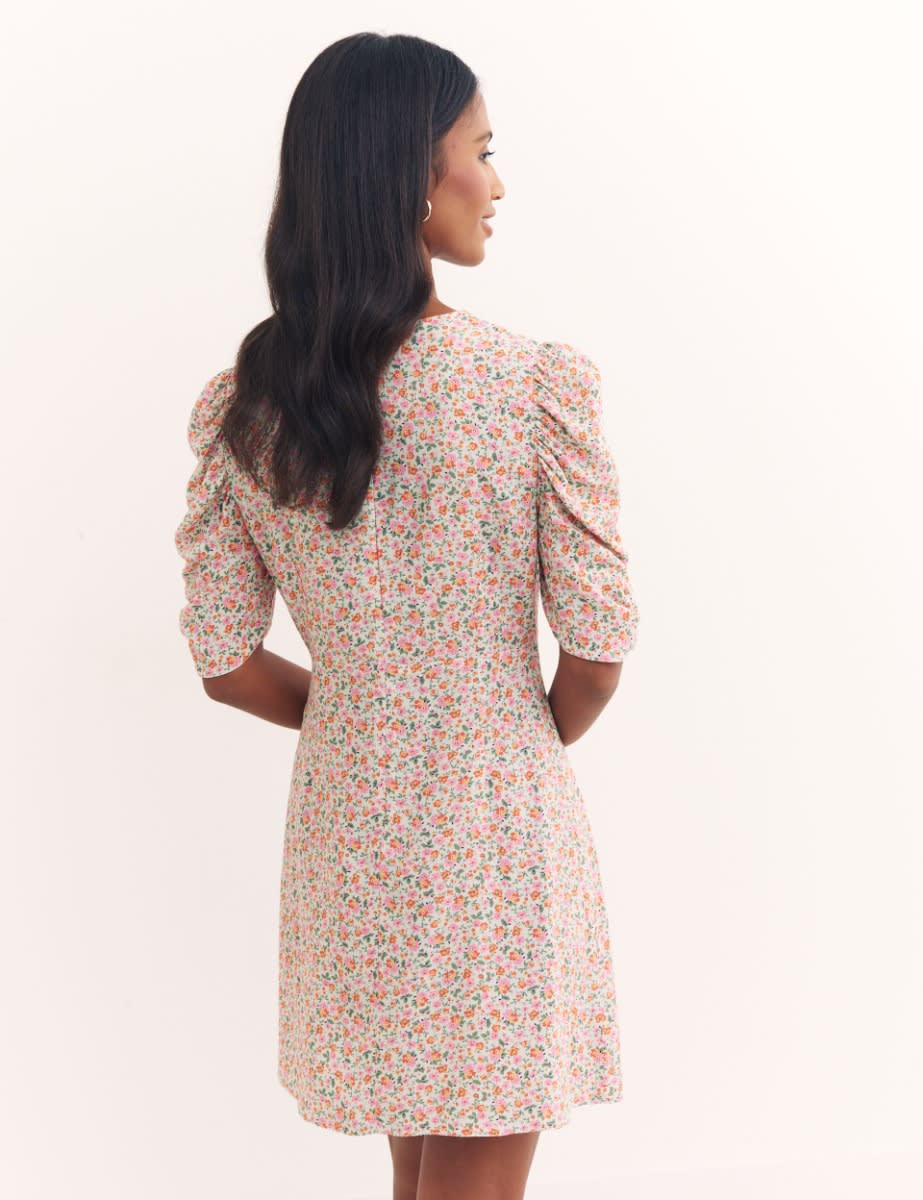 Multi Ditsy Floral Evie Mini Dress