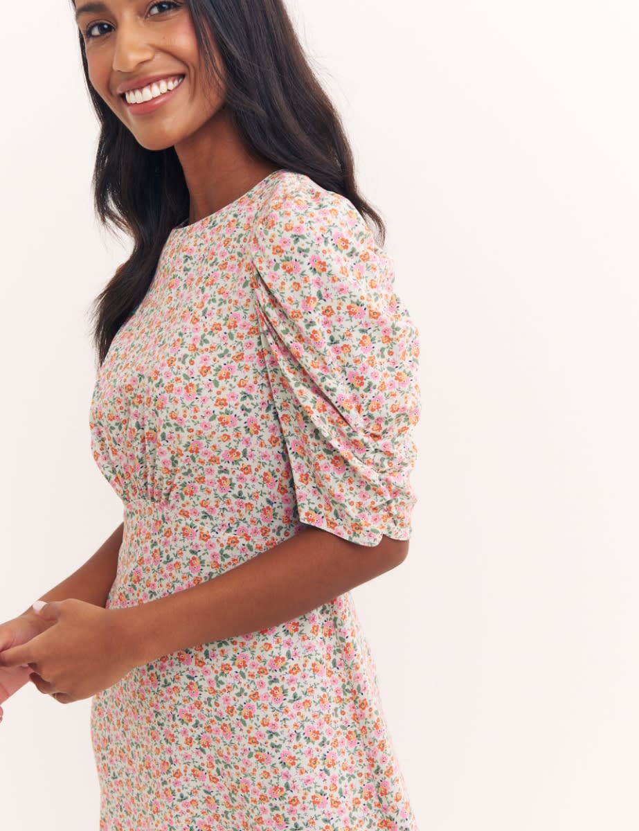Multi Ditsy Floral Evie Mini Dress