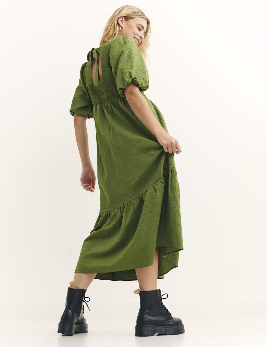 Green Kelsie Midi Dress