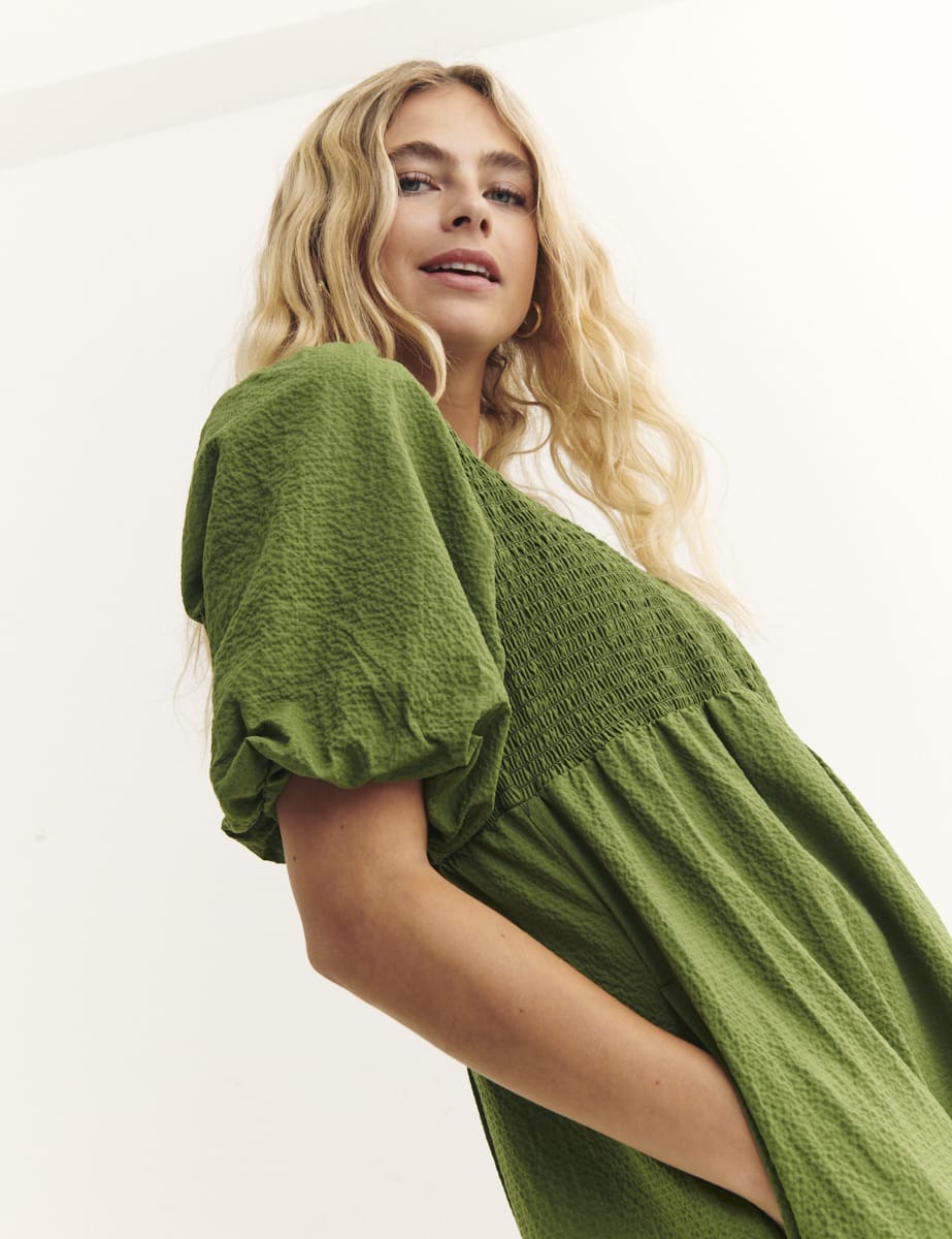 Green Kelsie Midi Dress