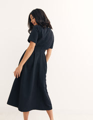 Black Alicia Midi Dress