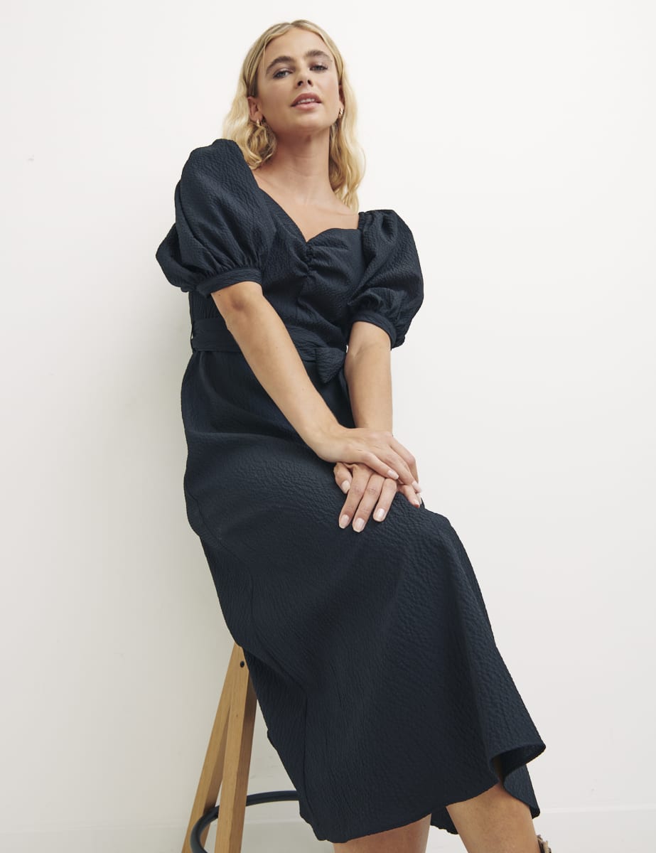 Black Esra Midi Dress