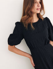 Black Star Jacquard Kayla Midi Dress