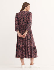 Black Sybill Star Izzy Midi Dress