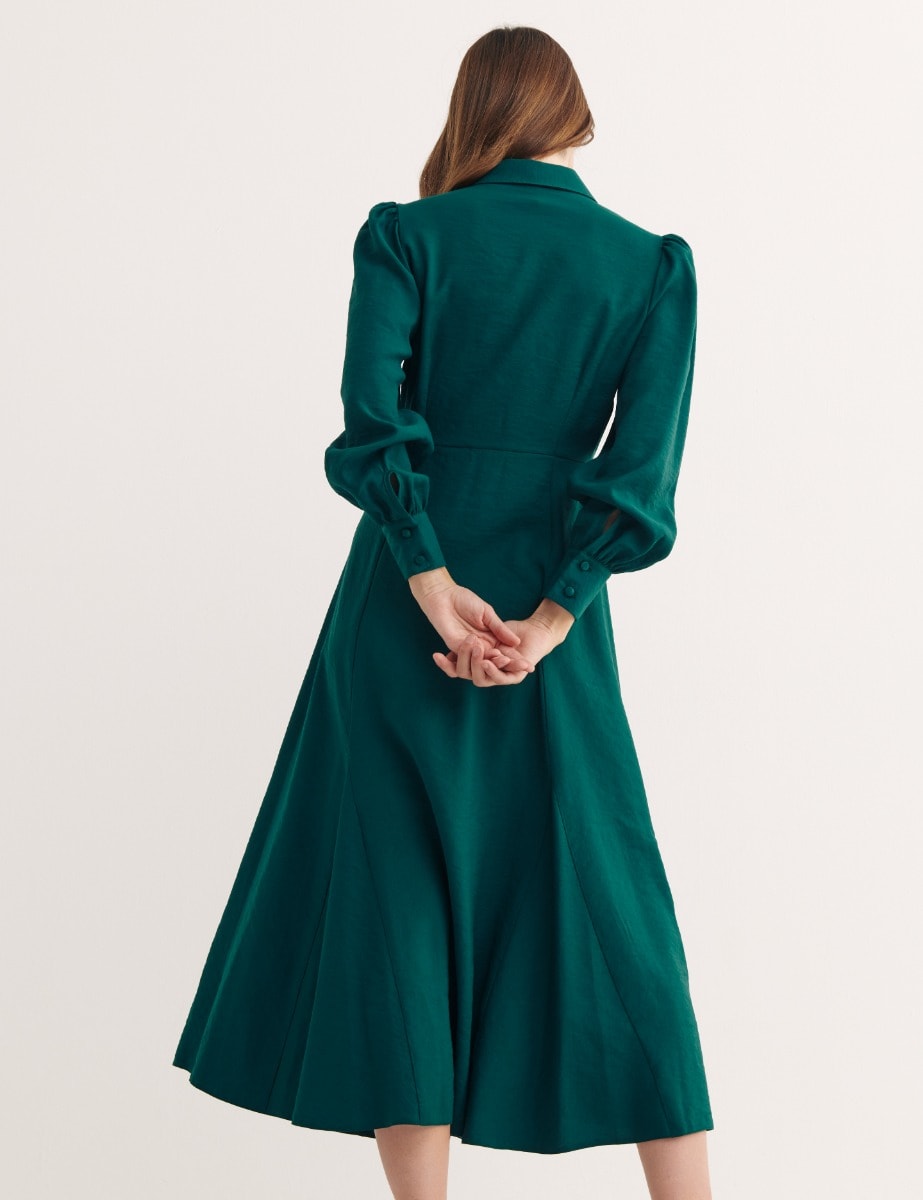 Green Tatianna Midi Dress
