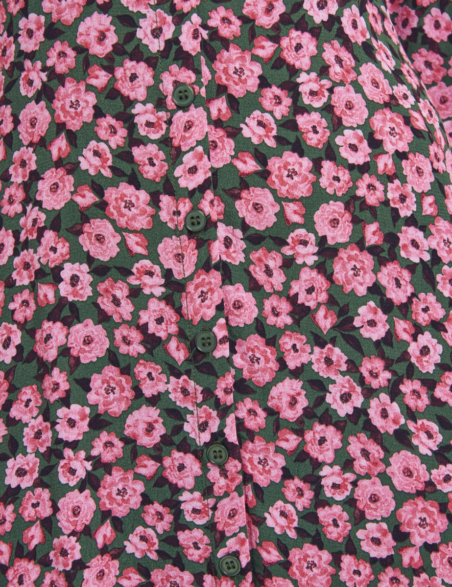 Pink Heather Mini Rose L/S Daisy Midi Dress