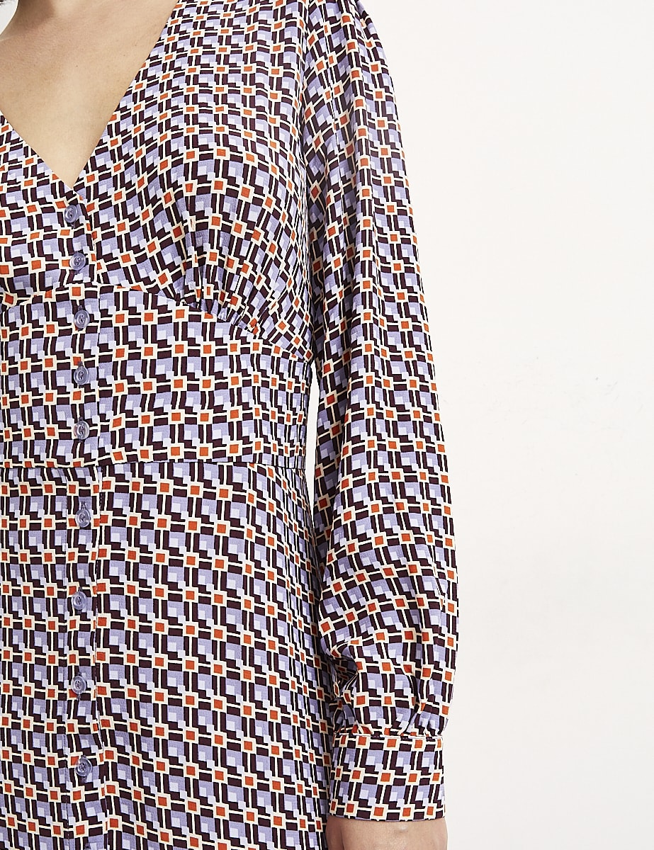 Multi Orla Geo Siri Midi Dress