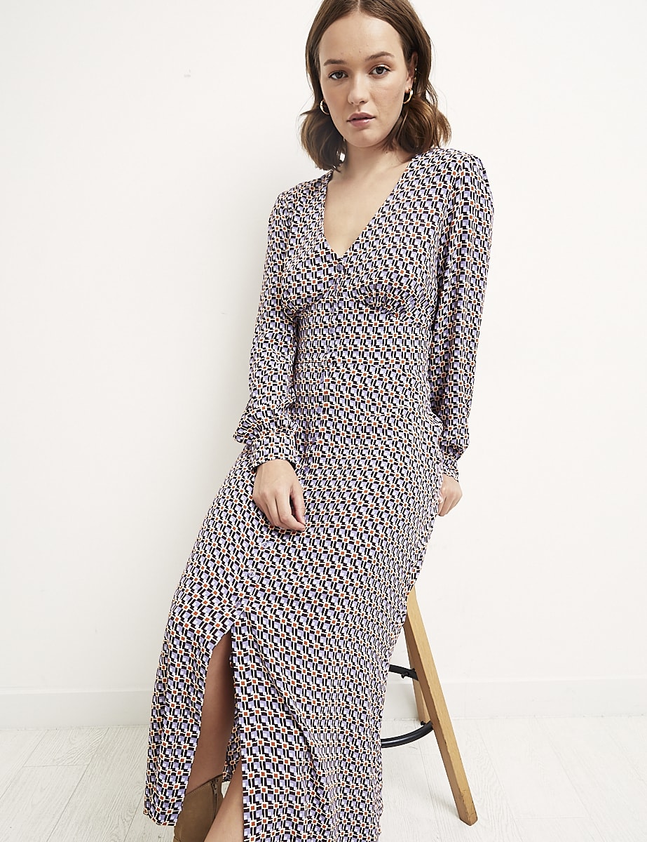 Multi Orla Geo Siri Midi Dress
