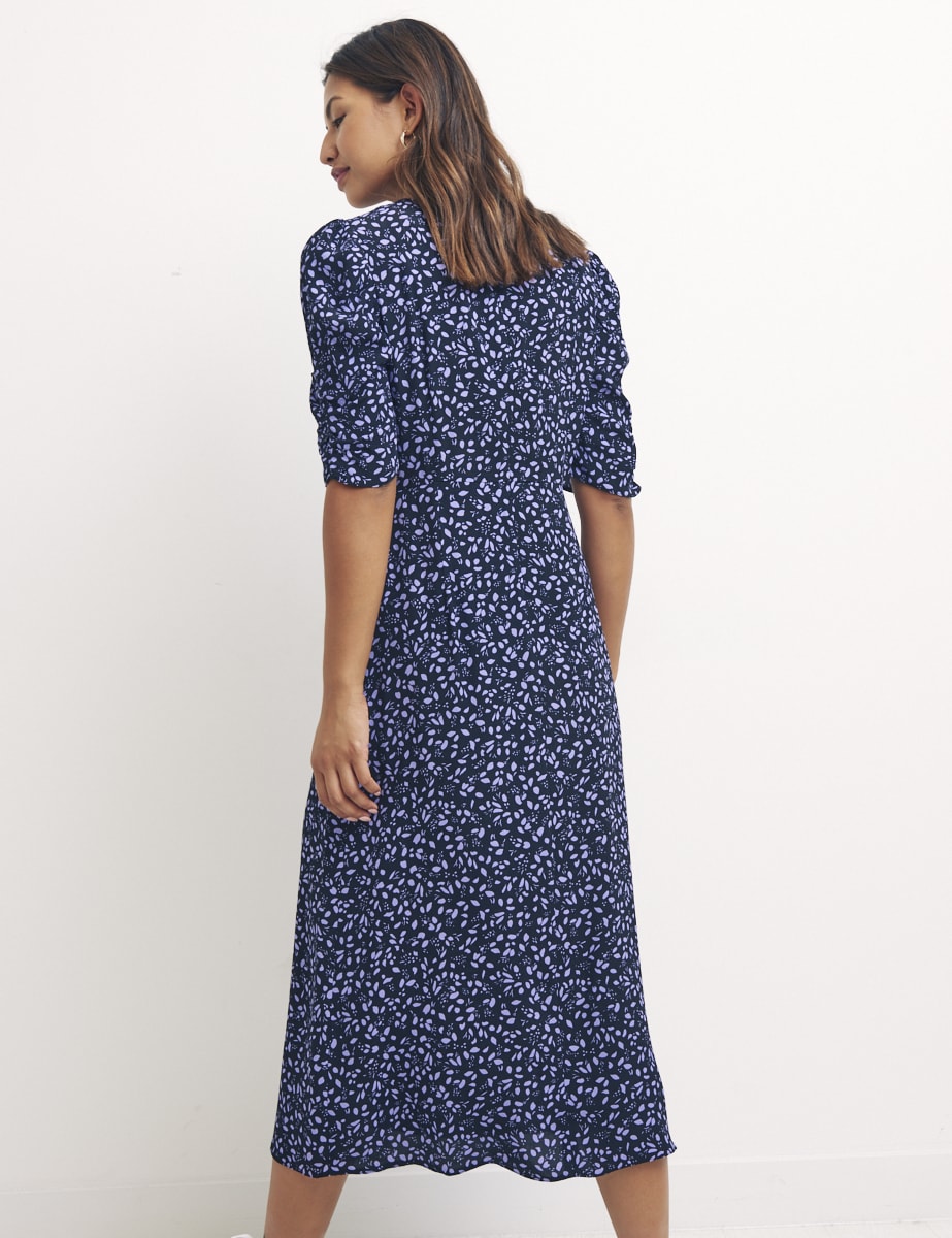 Purple Hallie Evie Midi Dress